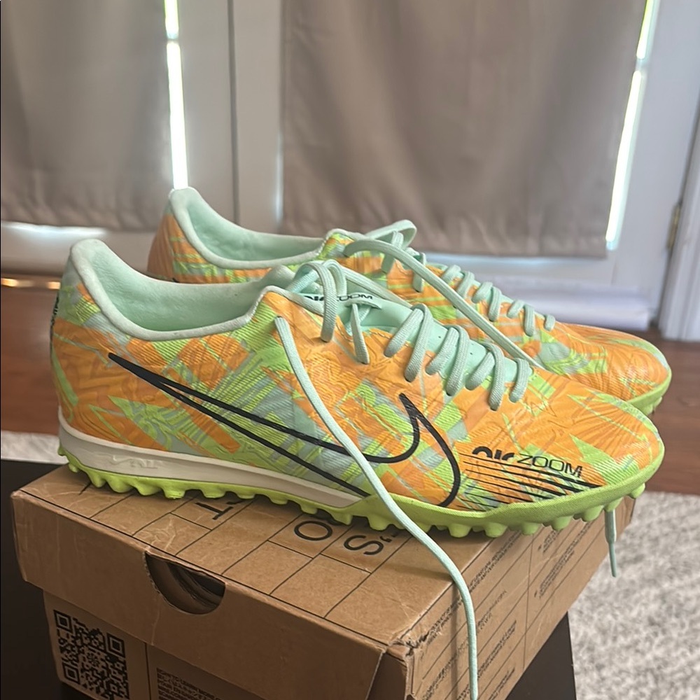 Nike Zoom Orange and Green Athletic Shoes